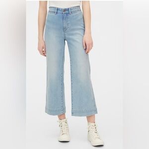 Gap High Rise Wide-Leg Crop Denim Jeans